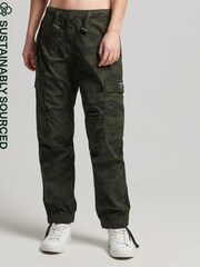 Superdry Green Organic Cotton Parachute Grip Trousers - Image 1 of 6