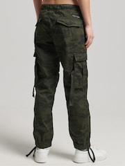 Superdry Green Organic Cotton Parachute Grip Trousers - Image 2 of 6