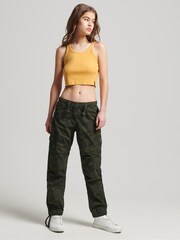Superdry Green Organic Cotton Parachute Grip Trousers - Image 3 of 6