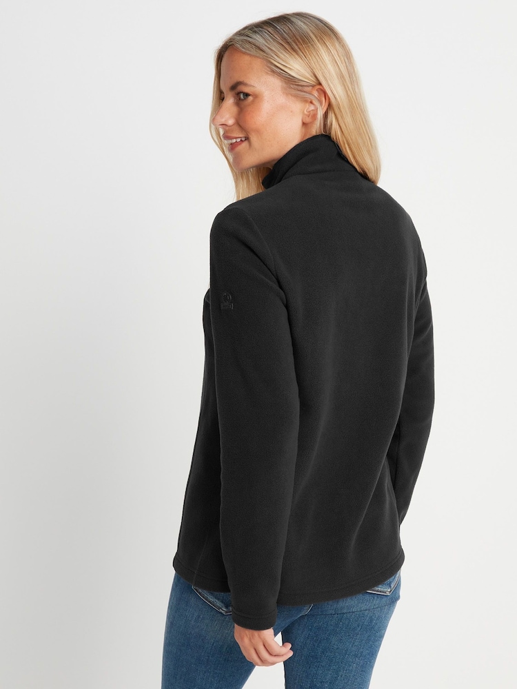Tog 24 Black Revive Fleece Zip Neck Jumper - Image 2 of 6