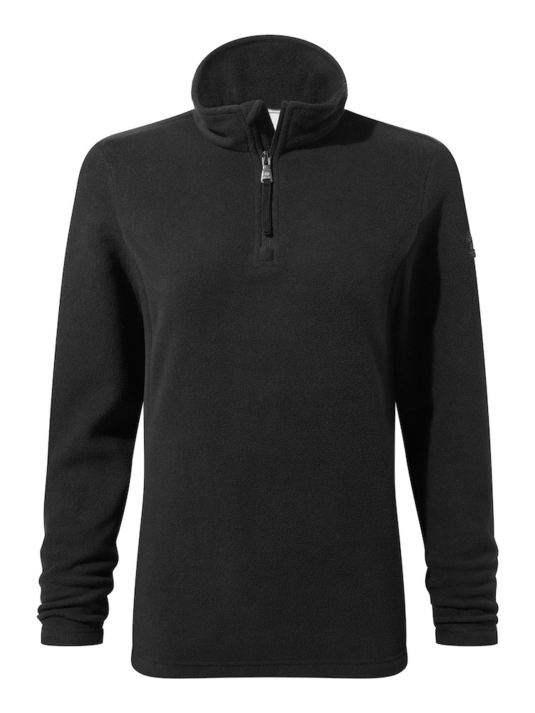 Tog 24 Black Revive Fleece Zip Neck Jumper - Image 6 of 6