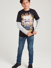 M&Co Minecraft Black Long Sleeve T-Shirt - Image 2 of 6