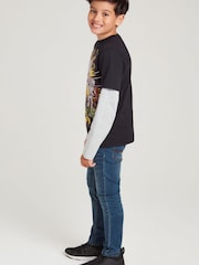 M&Co Minecraft Black Long Sleeve T-Shirt - Image 3 of 6
