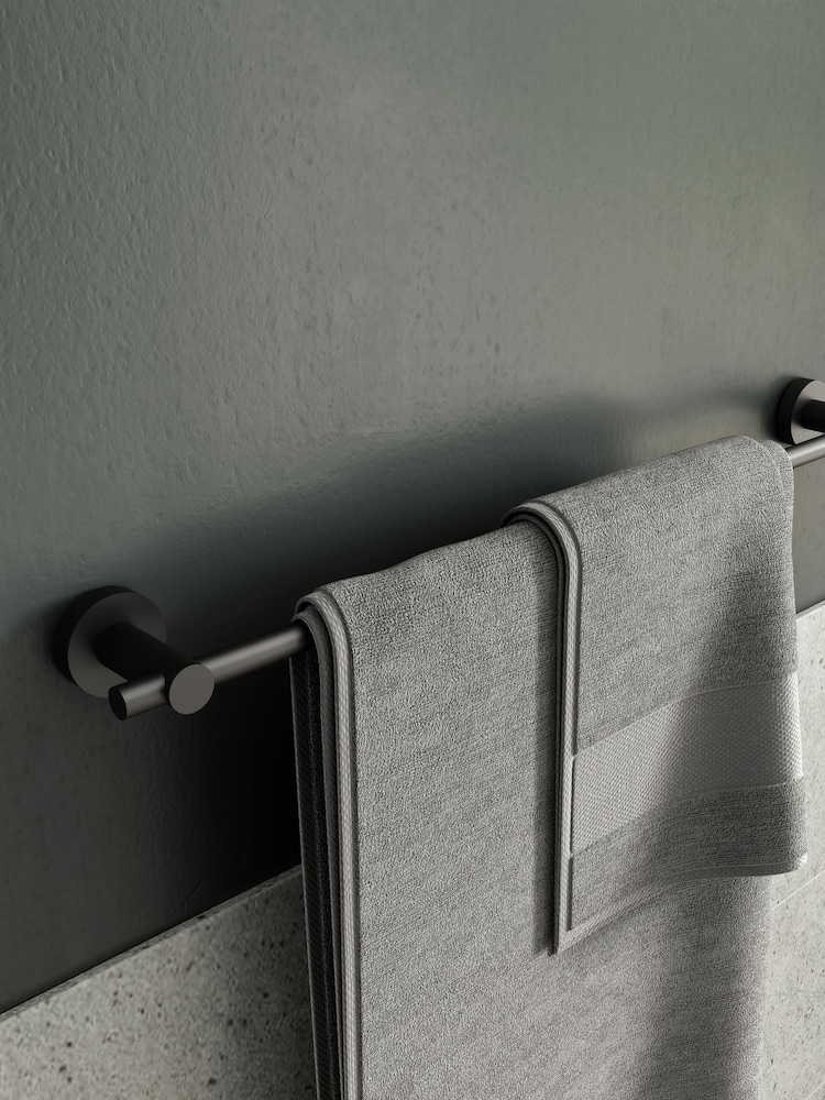 CROYDEX Epsom Black Towel Rail - Image 1 of 4