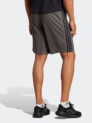 adidas Grey Train Essentials 3-Stripe Shorts - Image 2 of 5