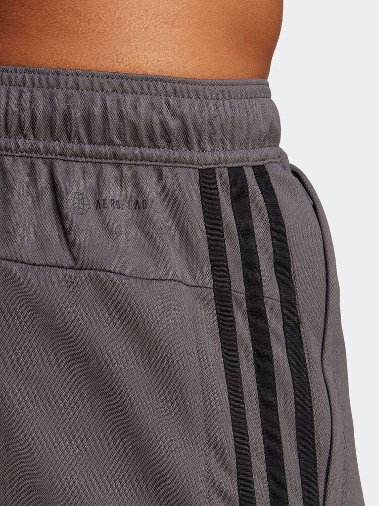 adidas Grey Train Essentials 3-Stripe Shorts - Image 5 of 5