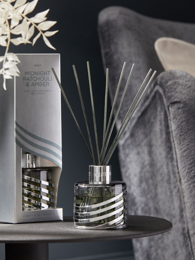 Midnight Patchouli and Amber 100ml Fragranced Reed Diffuser - Image 1 of 3