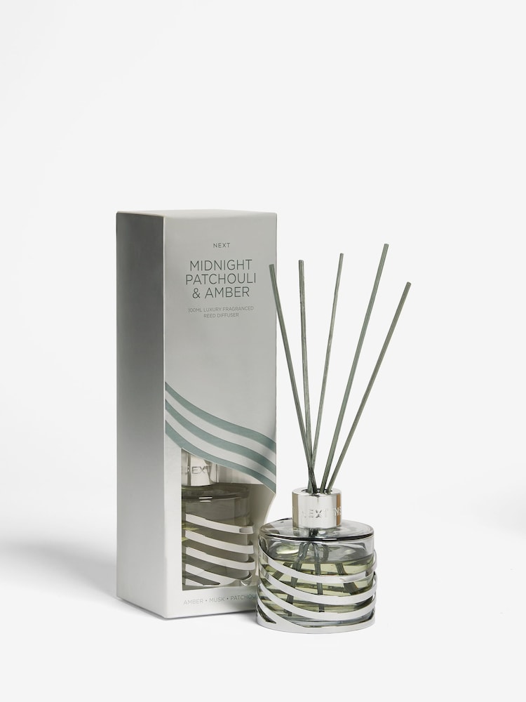 Midnight Patchouli and Amber 100ml Fragranced Reed Diffuser - Image 3 of 3