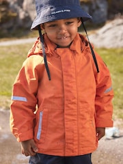 Polarn O. Pyret Blue Waterproof Shell Coat - Image 1 of 10