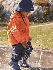 Polarn O. Pyret Blue Waterproof Shell Coat - Image 2 of 10