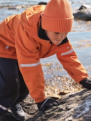 Polarn O. Pyret Blue Waterproof Shell Coat - Image 3 of 10