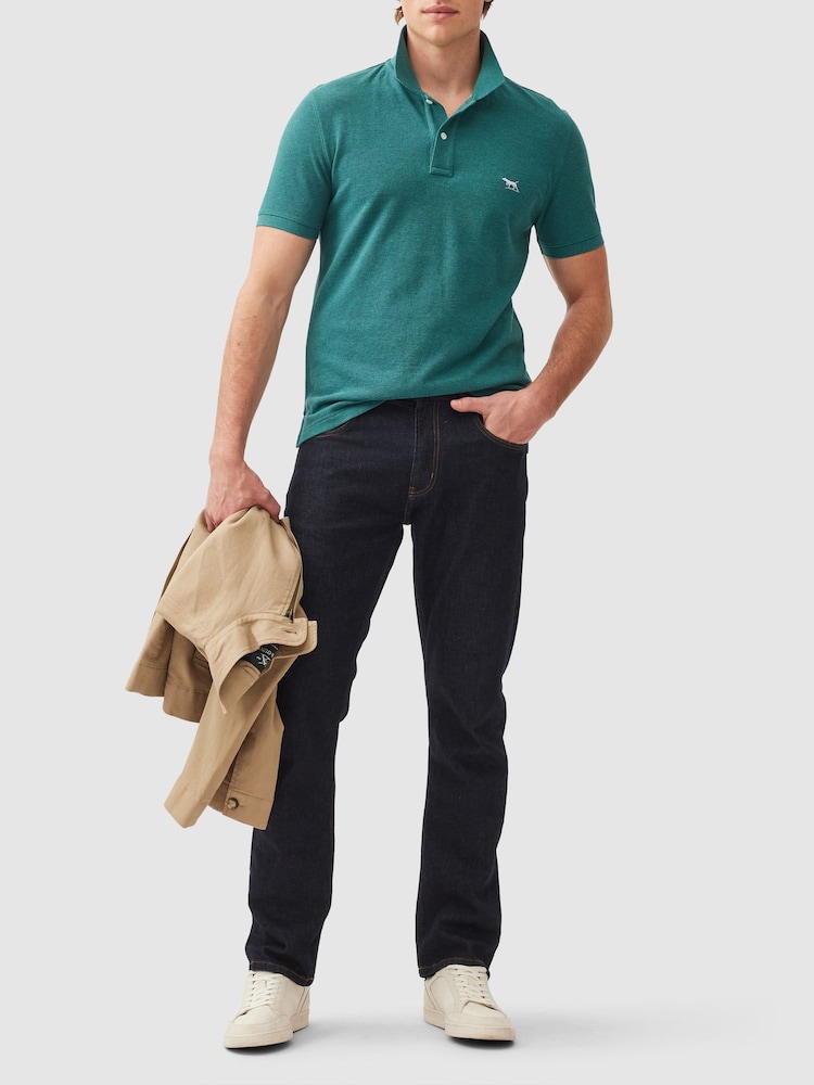 Rodd & Gunn Teal Green The Gunn Polo Shirt - Image 2 of 3 Rodd & Gunn Teal Green The Gunn Polo Shirt - Image 2 of 3