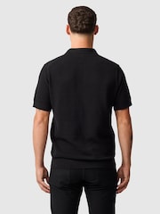 Rodd & Gunn Black Masons Flat Knit Polo Shirt - Image 2 of 5