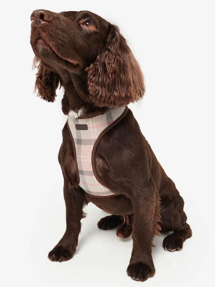 Barbour® Pink Tartan Dog Harness - Image 2 of 7