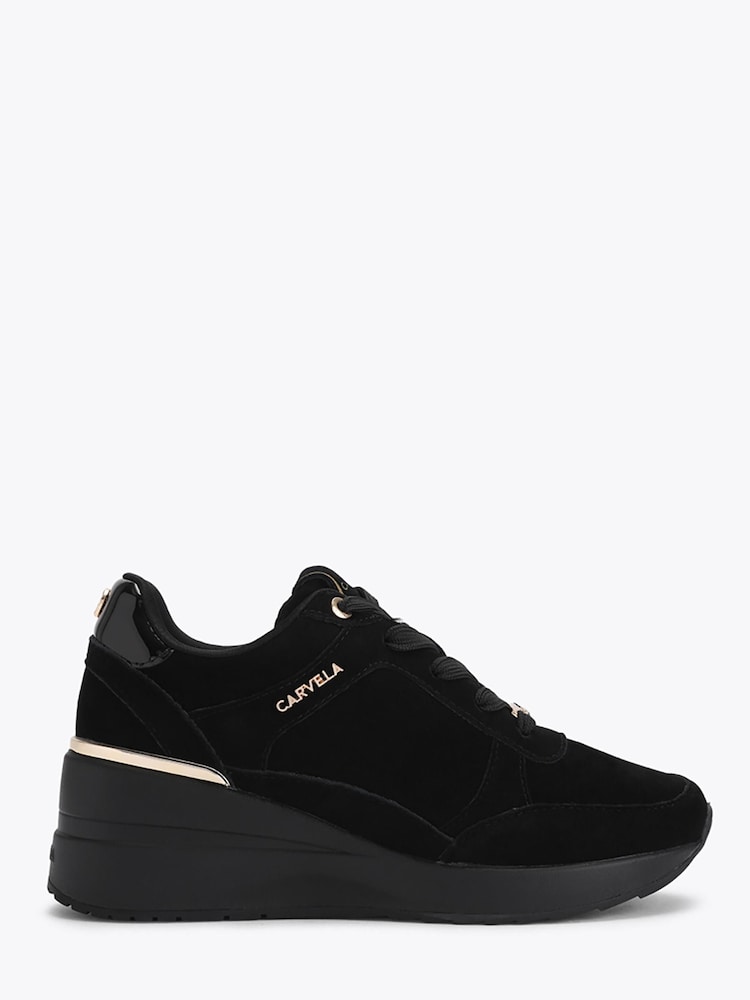 Carvela Black Divina Trainers - Image 1 of 4