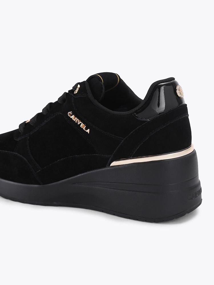 Carvela Black Divina Trainers - Image 2 of 4