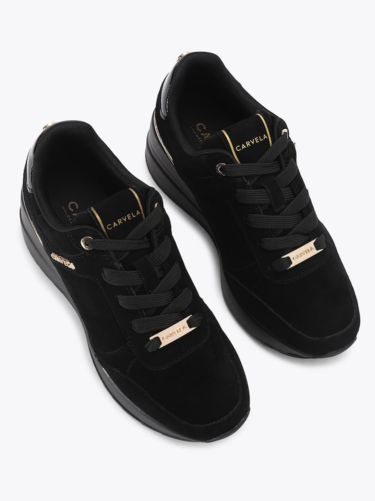 Carvela Black Divina Trainers - Image 4 of 4