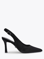 Carvela Black Suede Standard Fit Corletta Sling Court Shoes - Image 1 of 4