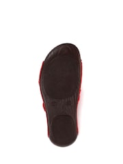 Pavers Red Ladies Touch Fasten Mules - Image 5 of 5