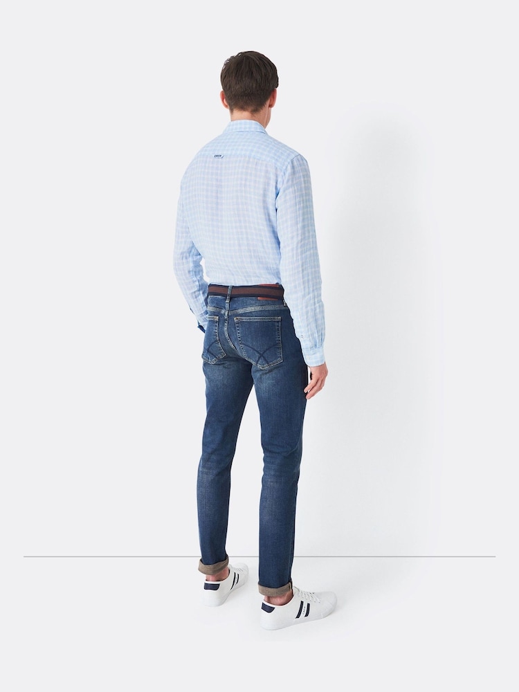 Crew Clothing Blue Spencer Slim Jeans - Image 2 of 3