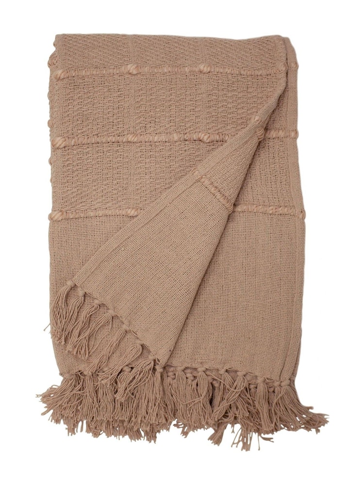 furn. Pink Motti Throw - Image 2 of 3