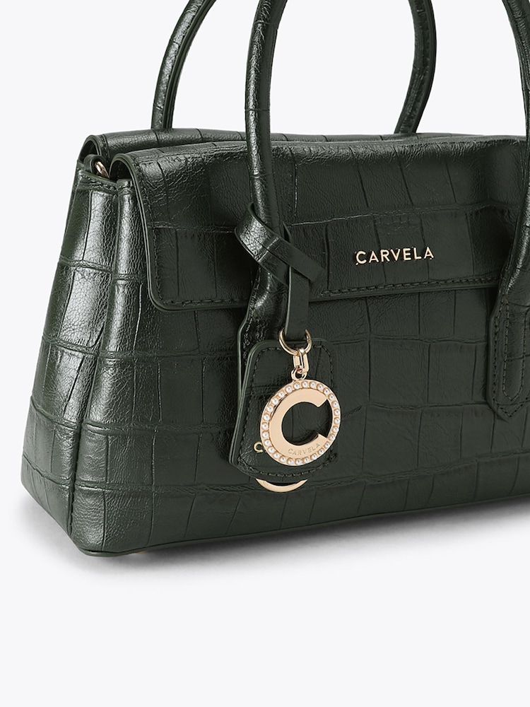 Зеленый - Carvela Arenella Croc Mini Tote Bag - Изображение 4 4