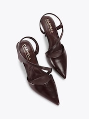 Carvela Red Symmetry Court Shoes - Image 2 of 4