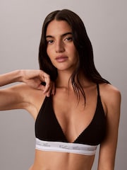 Calvin Klein Black Triangle Bra - Icon Cotton Modal - Image 1 of 1