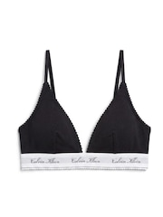 Calvin Klein Black Triangle Bra - Icon Cotton Modal - Image 6 of 7