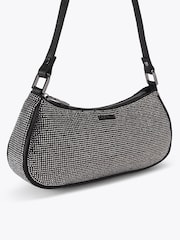 Carvela Black Brando Embellished Shoulder Bag - Image 2 of 4