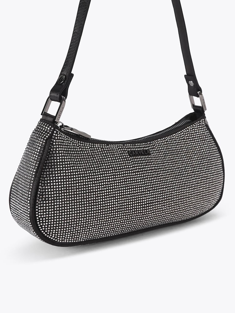 Carvela Black Brando Embellished Shoulder Bag - Image 2 of 4 Carvela Black Brando Embellished Shoulder Bag - Image 2 of 4