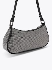Carvela Black Brando Embellished Shoulder Bag - Image 3 of 4