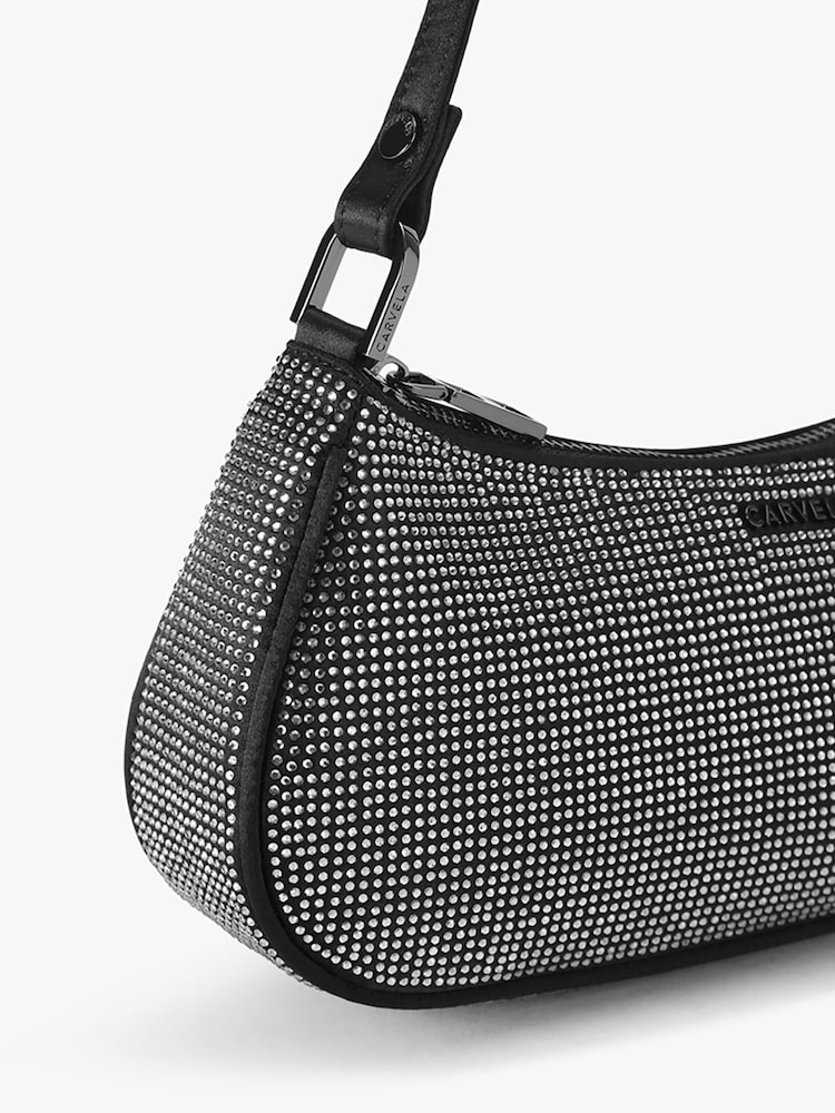 Carvela Black Brando Embellished Shoulder Bag - Image 4 of 4 Carvela Black Brando Embellished Shoulder Bag - Image 4 of 4