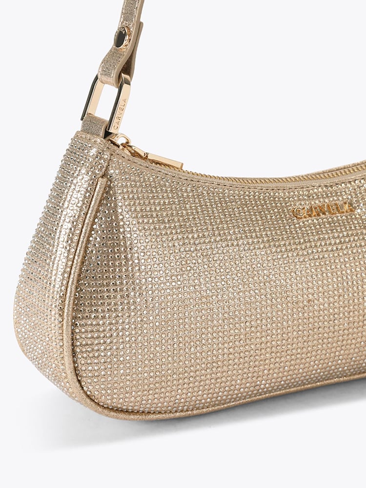 Carvela Gold Brando Embellished Shoulder Bag - Image 4 of 4 Carvela Gold Brando Embellished Shoulder Bag - Image 4 of 4