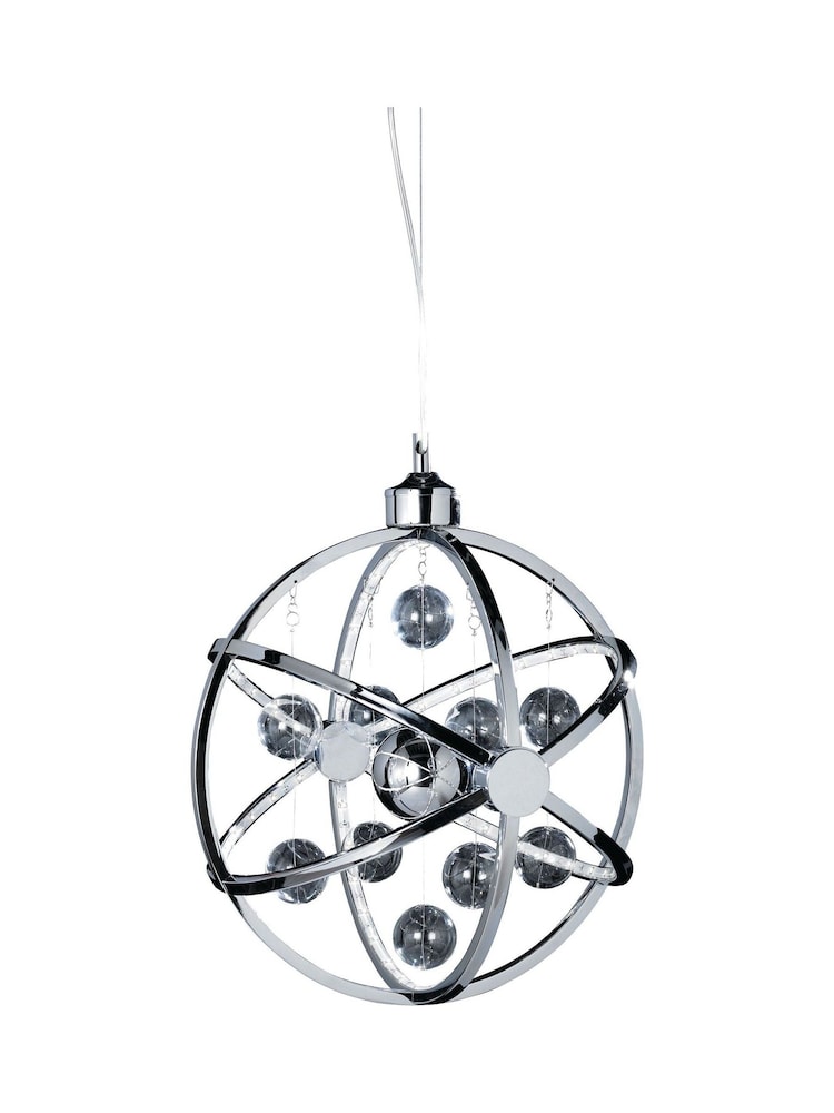 Gallery Home Silver Moory Ceiling Light Pendant - Image 2 of 2