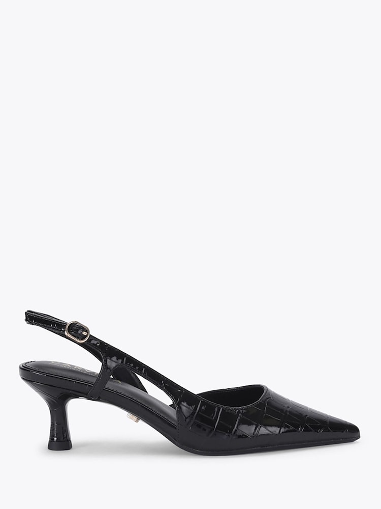 Carvela Black Alina Sling Heeled Shoes - Image 1 of 4