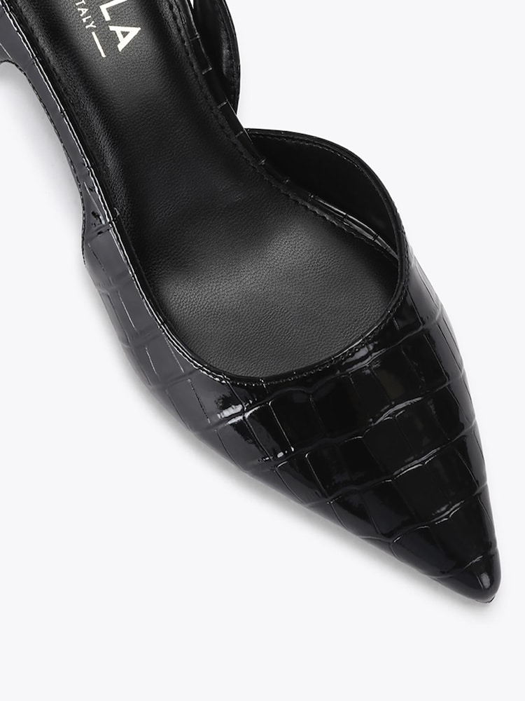 Carvela Black Alina Sling Heeled Shoes - Image 4 of 4