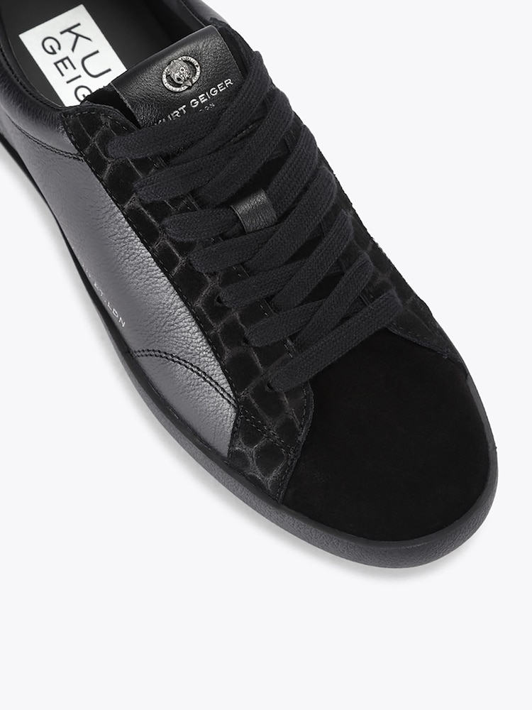 Kurt Geiger London Black Strand Leather Trainers - Image 4 of 4 Kurt Geiger London Black Strand Leather Trainers - Image 4 of 4