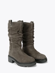 Carvela Grey Cara Slouch Suede Knee Boots - Image 2 of 4