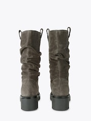 Carvela Grey Cara Slouch Suede Knee Boots - Image 3 of 4