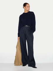 Jigsaw Blue Merino Cashmere Relaxed Jumper - Image 5 of 6