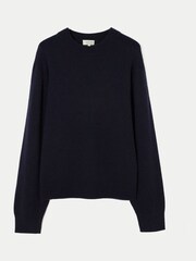Jigsaw Blue Merino Cashmere Relaxed Jumper - Image 6 of 6