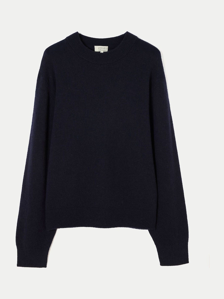 Jigsaw Blue Merino Cashmere Relaxed Jumper - Image 6 of 6 Jigsaw Blue Merino Cashmere Relaxed Jumper - Image 6 of 6