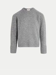 Gris - Pull en laine et cachemire Jigsaw - Image 5 sur 5