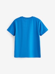 Blau/Creme/Grün Mehrfarbig - Kurzarm-T-Shirts in normaler Passform mit Grafikdruck, 3er-Pack (3–16 J.) - Bild 1 von 2