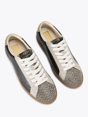 Kurt Geiger London Black/Brown Strand Leather Trainers - Image 2 of 4