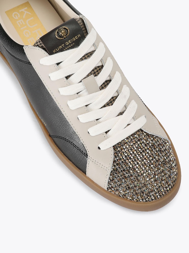 Kurt Geiger London Black/Brown Strand Leather Trainers - Image 4 of 4 Kurt Geiger London Black/Brown Strand Leather Trainers - Image 4 of 4