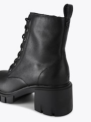 Carvela Black Ignite Lace Up Leather Ankle Boots - Image 3 of 5