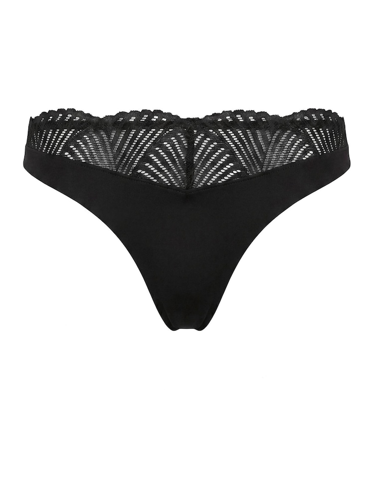 Calvin Klein Black Thong - Perfectly Fit Lace - Image 5 of 5 Calvin Klein Black Thong - Perfectly Fit Lace - Image 5 of 5