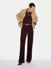 Jigsaw Red Wool Cashmere Saddle Jumper - Image 5 of 6